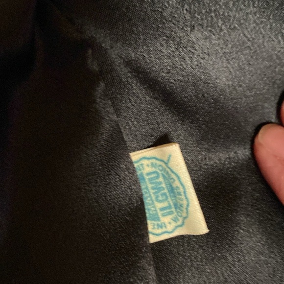 VTG 50’s 60’s Black Swing Coat Ivory Fur Collar Trim - Picture 13 of 15